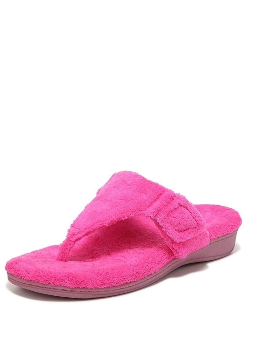 Vionic Forever Pink Plush Slide Sandal, Size 9 (S4)